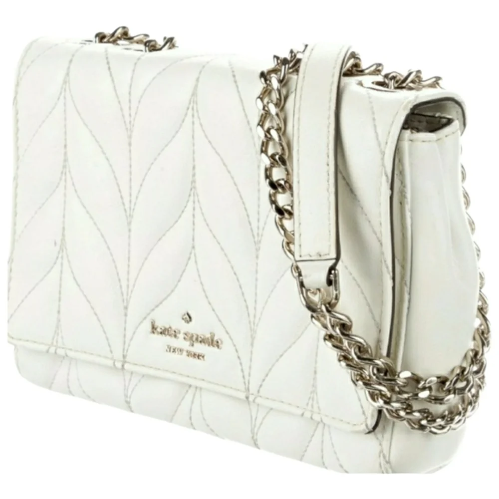 Kate Spade White Quilted Shoulder Bag / Crossbody